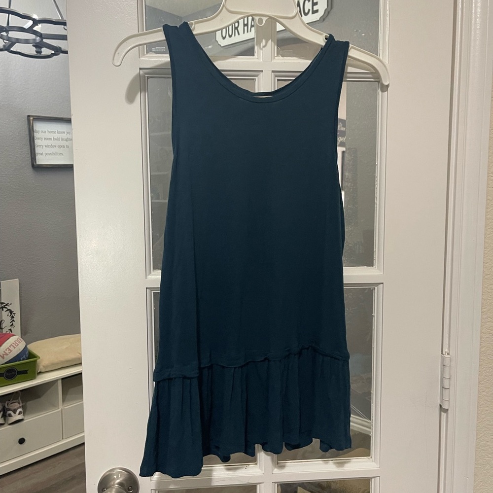 LOFT Dark Teal Sleeveless Tank Top